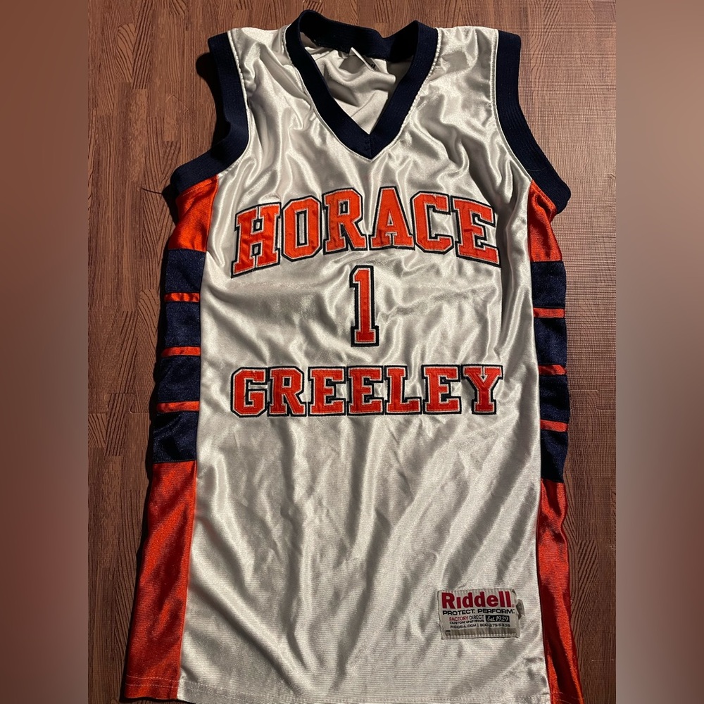 Authentic *New* Horace Greeley High school Basketball Jersey. Sz. Medium